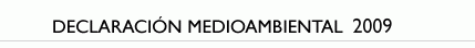 Declaración medioambiental 2009