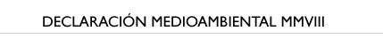 Declaraci&oacute;n medioambiental 2008
