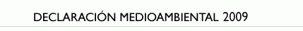 Declaración medioambiental 2009